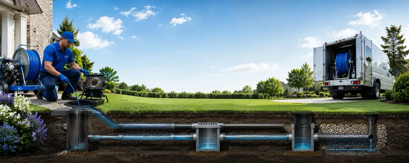 Outdoor drain cleaning information for Dumont, IA